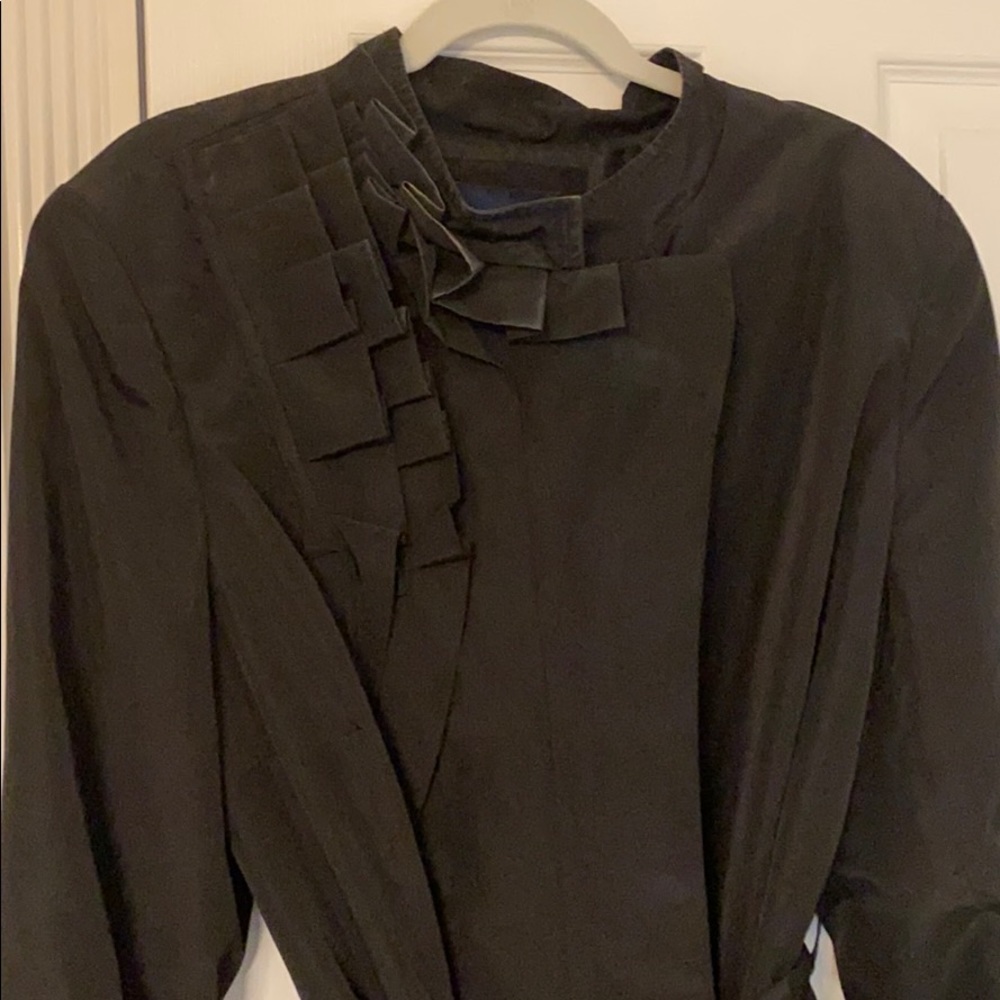 Eloquii black raincoat